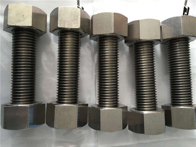 aleación de níquel 400 en2.4360 barra de rosca completamente con fixación de porcas